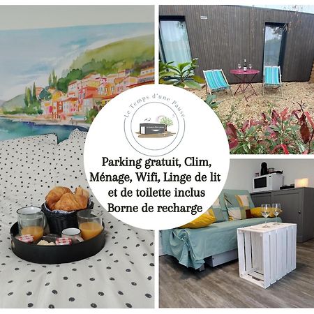 Studio De Jardin "Le Temps D Une Pause" Jusqu'A 4 Personnes En Face Du Beaujolais - Climatisation Et Borne Recharge Vehicule Electrique Montmerle-sur-Saone Εξωτερικό φωτογραφία
