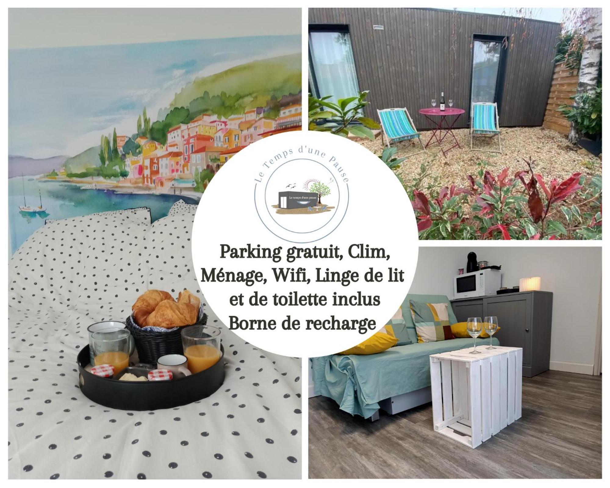 Studio De Jardin "Le Temps D Une Pause" Jusqu'A 4 Personnes En Face Du Beaujolais - Climatisation Et Borne Recharge Vehicule Electrique Montmerle-sur-Saone Εξωτερικό φωτογραφία
